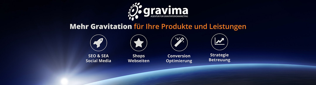 gravima GmbH - Ihre Digital-Agentur für Gravitationsmarketing cover